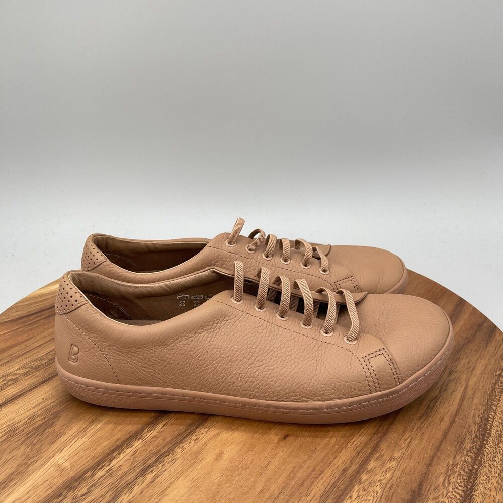 Birchbury Bramfords Shoes Mens 10 Brown Leather Minimalist Barefoot Sneakers